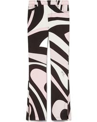 PUCCI - Marmo-Print Trousers - Lyst