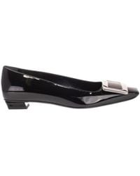 Roger Vivier - Belle Buckled Ballerina Flats - Lyst