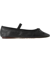 Loeffler Randall - Leonie Bow-Embellished Leather Flats - Lyst