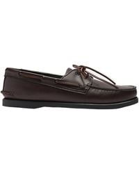 SCAROSSO - Morgan Round-Toe Lace-Up Boat Shoes - Lyst