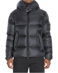 Moncler - Logo Patch Hooded Puffer Jacket - Lyst