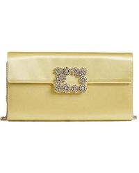 Roger Vivier - Square Buckle Chain Shoulder Bag - Lyst