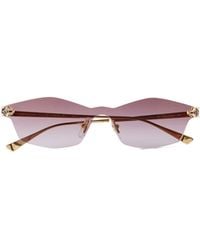 Cartier - Shield Frame Sunglasses - Lyst