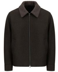 Harris Wharf London - Golf Jacket Pressed Wool And Bouclè - Lyst