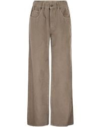 Brunello Cucinelli - Contemporary Garment-Dyed Trousers - Lyst