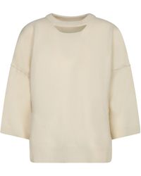 FEDERICA TOSI - Oversized Crewneck Knitwear - Lyst