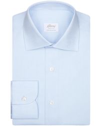 Brioni - Light Ventiquattro Cotton Twill Formal Shirt - Lyst