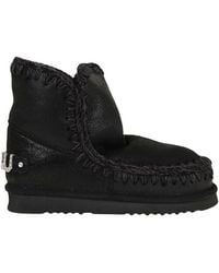Mou - Rhinestone-Logo Boots - Lyst