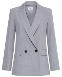 Marella - Malfilé-Look Stretch Canvas Blazer - Lyst