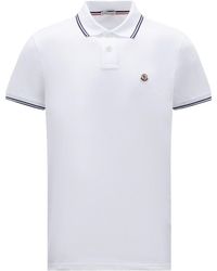 Moncler - Logo Patch Short-Sleeved Polo Shirt - Lyst