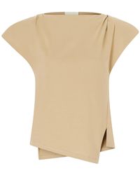 Isabel Marant - Cap-Sleeve Asymmetric T-Shirt - Lyst