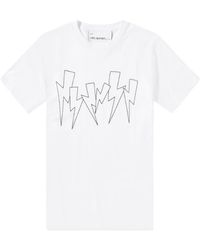 Neil Barrett - Thunderbolt-Print Crew-Neck T-Shirt - Lyst