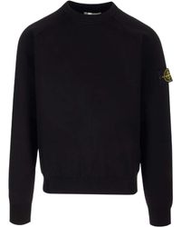 Stone Island - Compass-Motif Cotton-Blend Sweatshirt - Lyst
