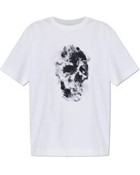 McQueen - Skull Print T-Shirt - Lyst