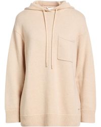 Max Mara - Solid Color Hooded Knitted Sweater - Lyst