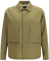 Herno - Laminar Crinkled Dobby Shacket Jacket - Lyst