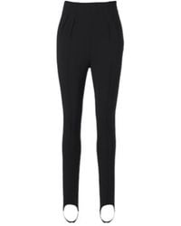 Mugler - Wool-Blend Stirrup Leggings - Lyst