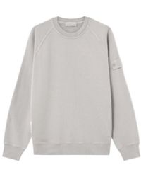 Stone Island - Logo Patch Crewneck Sweatshirt - Lyst
