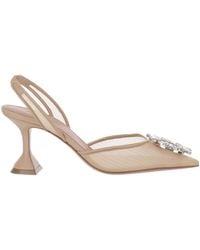 AMINA MUADDI - Mesh Slingback Sandals - Lyst