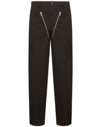 Dries Van Noten - Cotton Canvas Straight-Leg Trousers - Lyst