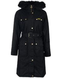 Barbour - Logo Long-Sleeved Coat - Lyst