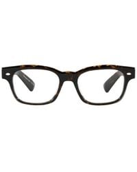 Oliver Peoples - Tortoiseshell-Effect Rectangle-Frame Glasses - Lyst