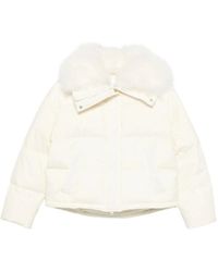 Yves Salomon - Fur-Trim Puffer Jacket - Lyst