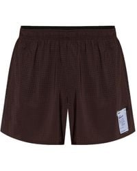 Satisfy - Space O Perforated Running Shorts - Lyst