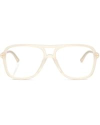 Jimmy Choo - Eyewear Aviator Frame Glasses - Lyst