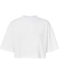 Pinko - Logo Embroidered Crewneck T-Shirt - Lyst