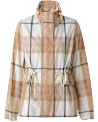 Burberry - Checked Drawstring-Waist Jacket - Lyst