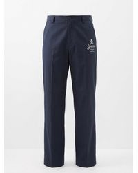 Gucci - Printed Twill Pants - Lyst