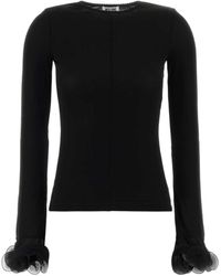 Moschino - Long-Sleeve Knit Top - Lyst