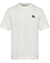Burberry - Ekd Embroidered Crewneck T-Shirt - Lyst