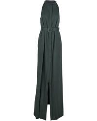 Tom Ford - Sleeveless Long Dress With Halterneck And Front Belt - Lyst