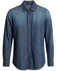 Gucci - Gg Chambray Cotton Denim Shirt - Lyst