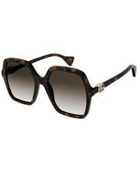 Gucci - Eyewear Oversized Square Sunglasses - Lyst