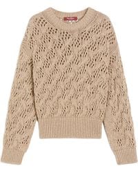 Max Mara - Studio Pilade Crewneck Knitted Jumper - Lyst