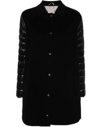 Herno - Panelled Straight Hem Puffer Coat - Lyst