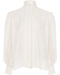 Chloé - Chloé Oversized Ruffled Blouse - Lyst