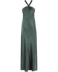 RIXO London - Losanna Halterneck Maxi Dress - Lyst