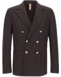 Eleventy - Double-Breasted Peak-Lapel Blazer - Lyst