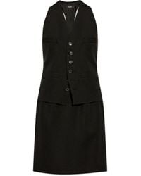 DSquared² - V-Neck Sleeveless Mini Dress - Lyst