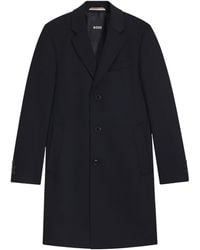 BOSS - Boss Button-Up Slim-Fit Coat - Lyst