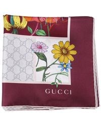 Gucci - Floral Printed Scarf - Lyst