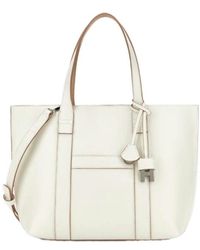 Hogan - Logo Embossed Top Handle Bag - Lyst
