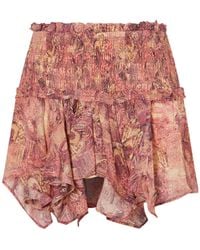 Isabel Marant - Ceiva Mandala Smocked Mini Skirt - Lyst