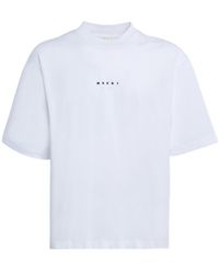 Marni - Jersey Logo Print T-Shirt - Lyst