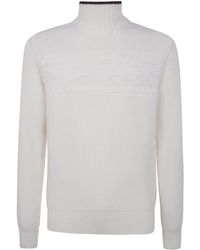 ZEGNA - High Neck Knitted Jumper - Lyst