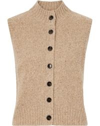 Allude - Button-Down Cashmere Vest - Lyst